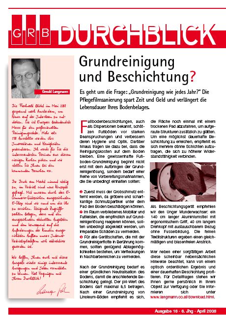 Durchblick Kundenzeitung Ausgabe 16