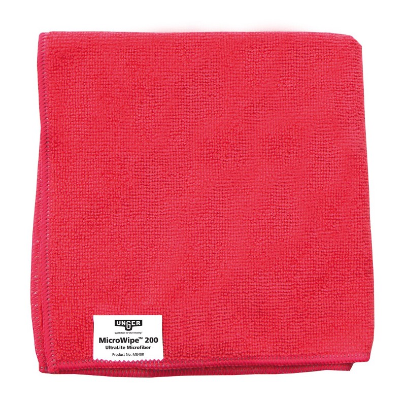 UNGER SmartColor MicroWipe 200 - rot 40 x 40 cm