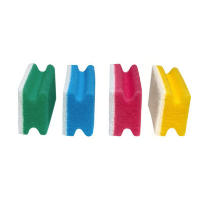 Putzschwamm color PU-Schwamm grün-weiß