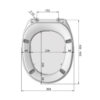 WC Sitz mit Deckel – Bild 2