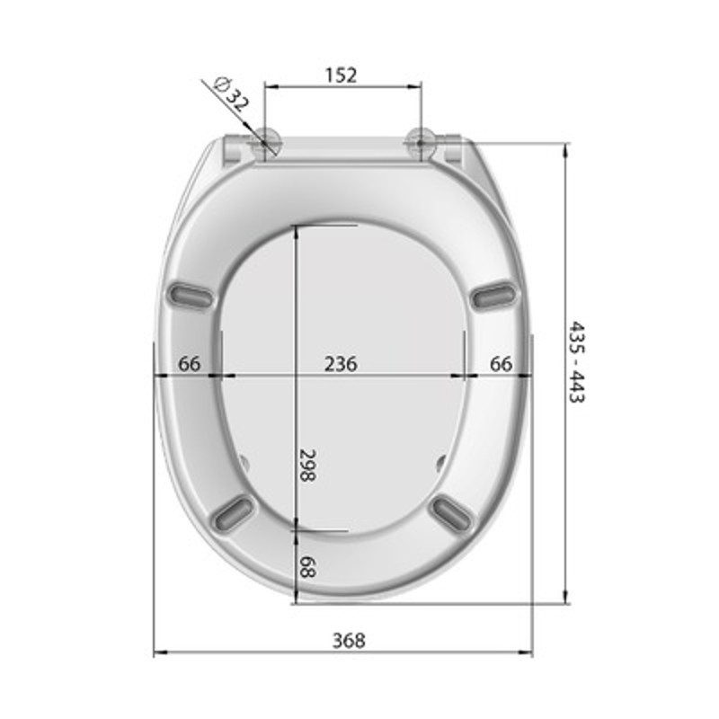 WC Sitz mit Deckel – Bild 2