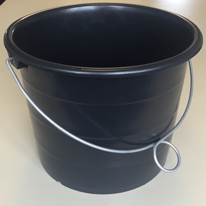 Baueimer 12 L schwarz