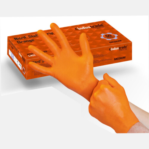 Nitril Einweghandschuh orange