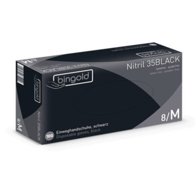 BINGOLD Nitril 35BLACK Einmalhandschuhe