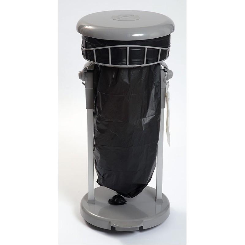 Longopac Mini Abfallsäcke 60 m mit 65 Kabelbinder standard, schwarz
