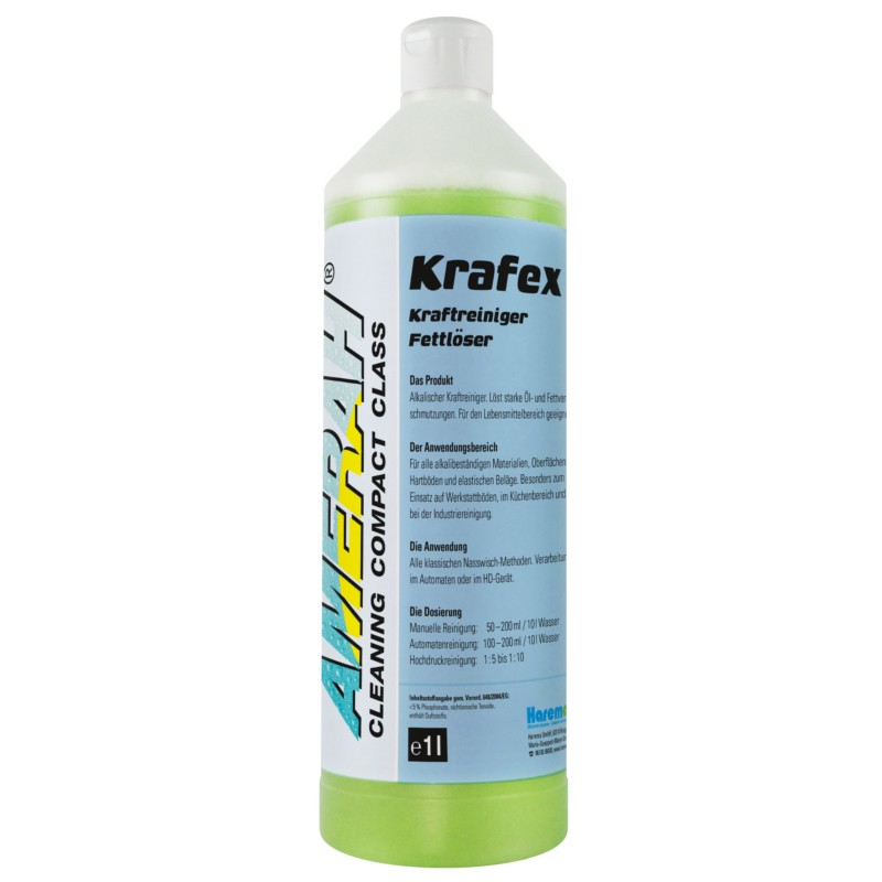 Krafex Alkalischer Kraftreiniger bei Fett- und Ölverschmutzung 12 x 1 l