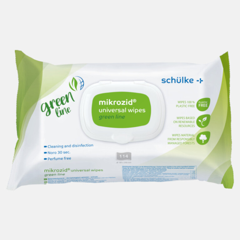 mikrozid universal wipes green line