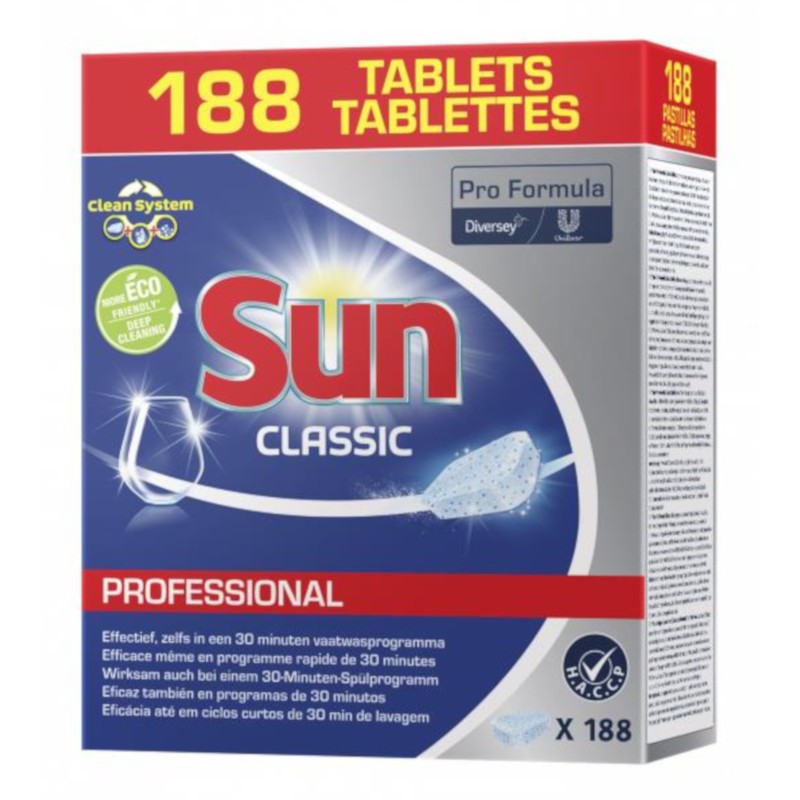 Sun Professional Classic Tablets Geschirrreiniger 188 Tabs
